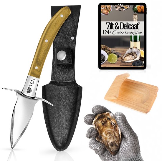 TEN Oestermes met Oesterhandschoenen