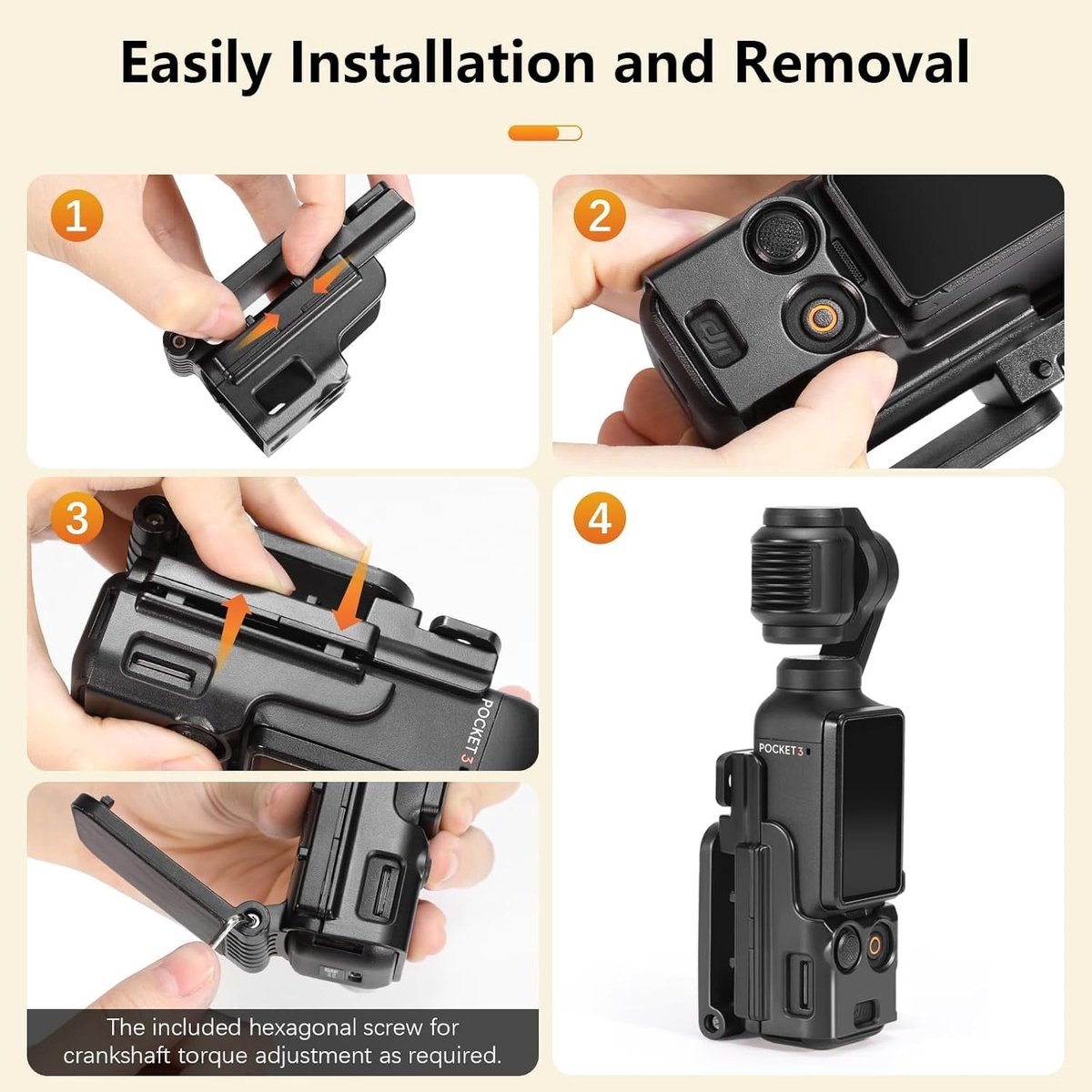 NEEWER Basics Support Magnétique Compatible avec DJI Osmo Pocket 3 et Creator Combo,Adaptateur d'Extension Multifonction,Support de Caméra en Plastique Inclinable à 180° avec Chiffon Nettoyage,AC015 NEEWER Basics Support Magnétique Compatible avec DJI Osmo Pocket 3 et Creator Combo,Adaptateur d'Extension Multifonction,Support de Caméra en Plastique Inclinable à 180° avec Chiffon Nettoyage,AC015