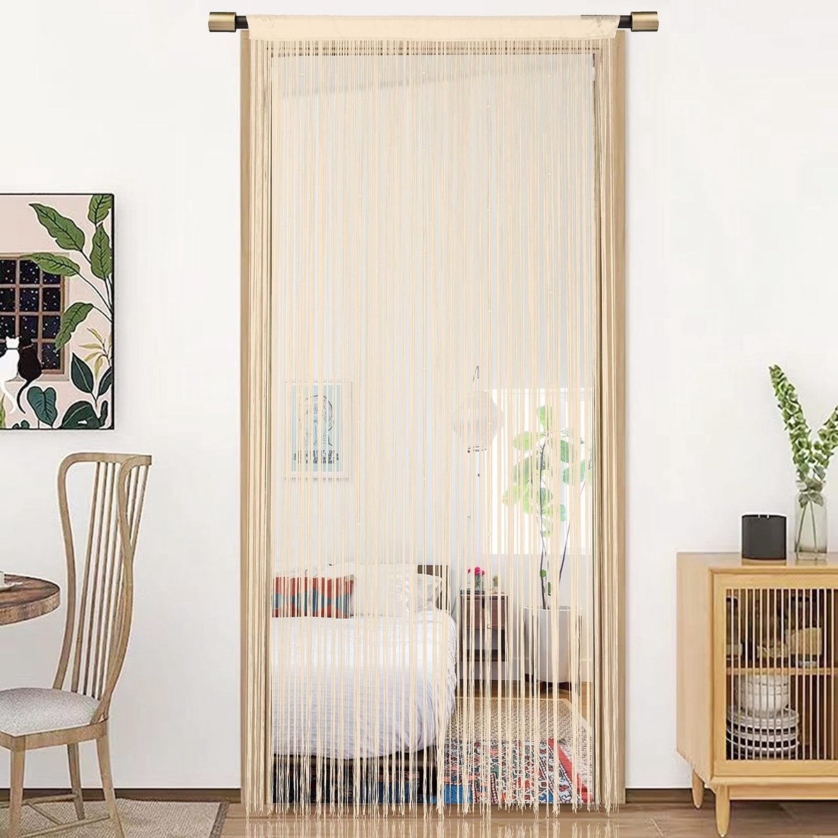 Ibenzoa® Elegante Deurgordijn en Raamdecoratie voor Diverse Gebruiken in Huis en Feestelijkheden