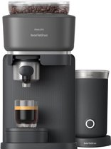 Bol.com Philips Baristina + Melkopschuimer Bundel - BAR303/60 - Espressomachine - Pistonmachine - Zwart aanbieding