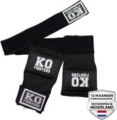 KO Fighters - Bandage Boksen - Binnenhandschoenen - Zwart - L