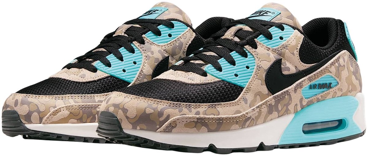 Nike Low-top of high-top bruin - zwart - blauw