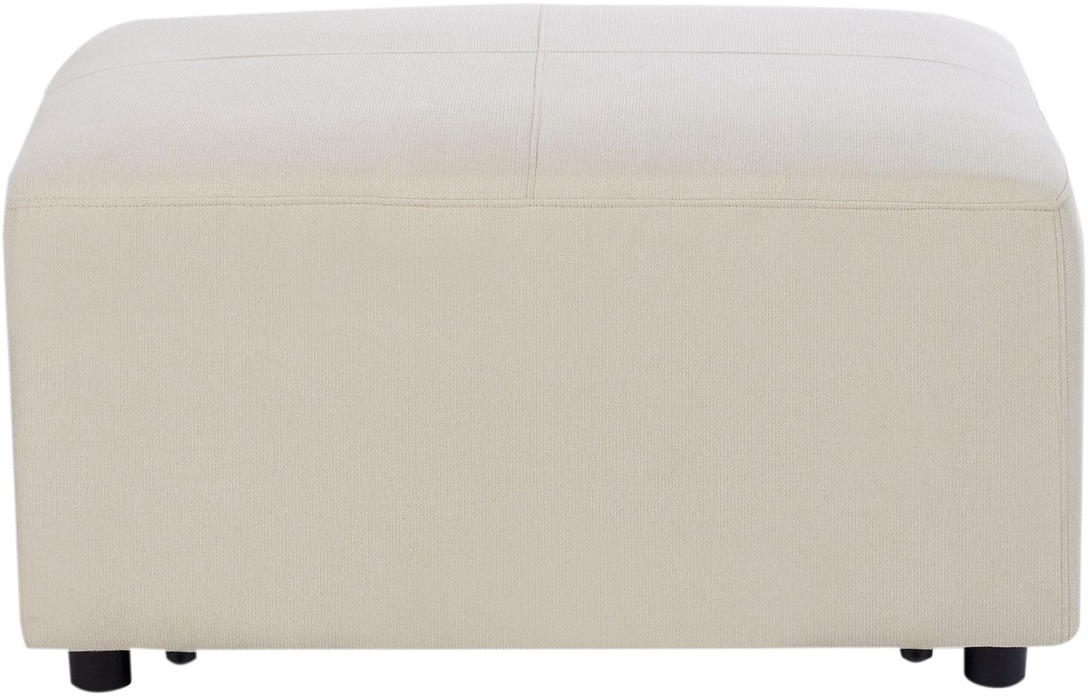 KOHLO - Ottomaan - Lichtbeige - Polyester