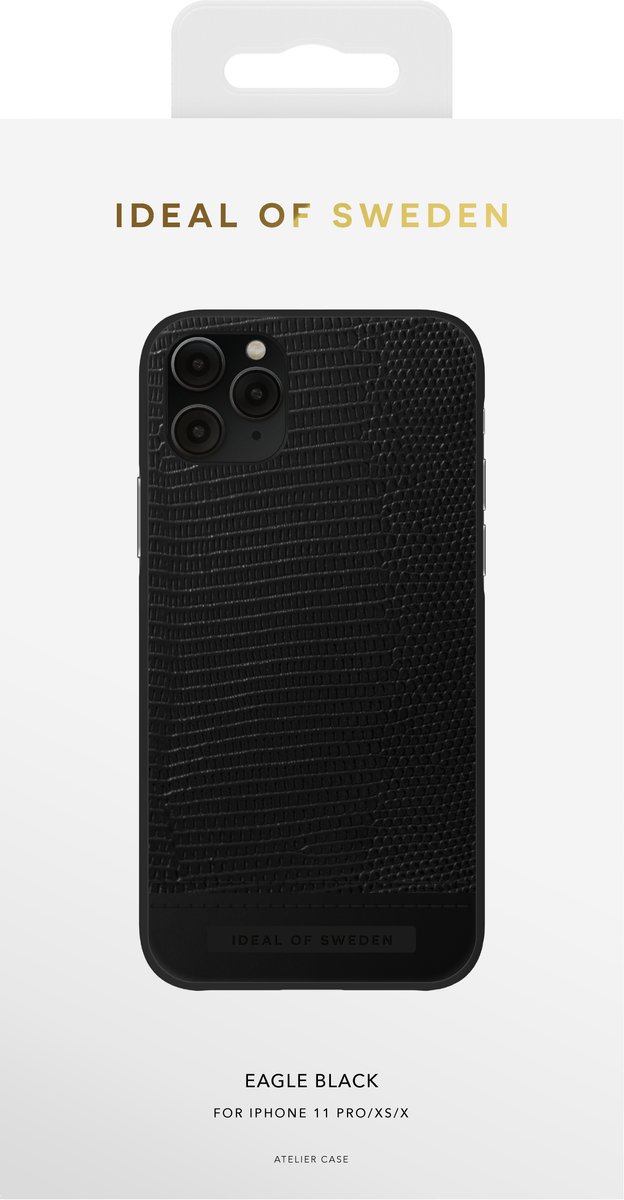 iDeal of Sweden Atelier Case Unity voor iPhone 11 Pro/XS/X Eagle Black