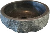 Lavabo en pierre naturelle diamètre 35 cm - hauteur 15 cm (bouchon inclus)