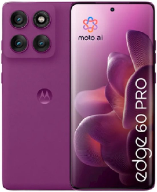 Motorola edge 60 pro 16,9 cm (6.67") Dual SIM Android 15 5G USB Type-C 12 GB 512 GB 6000 mAh Paars