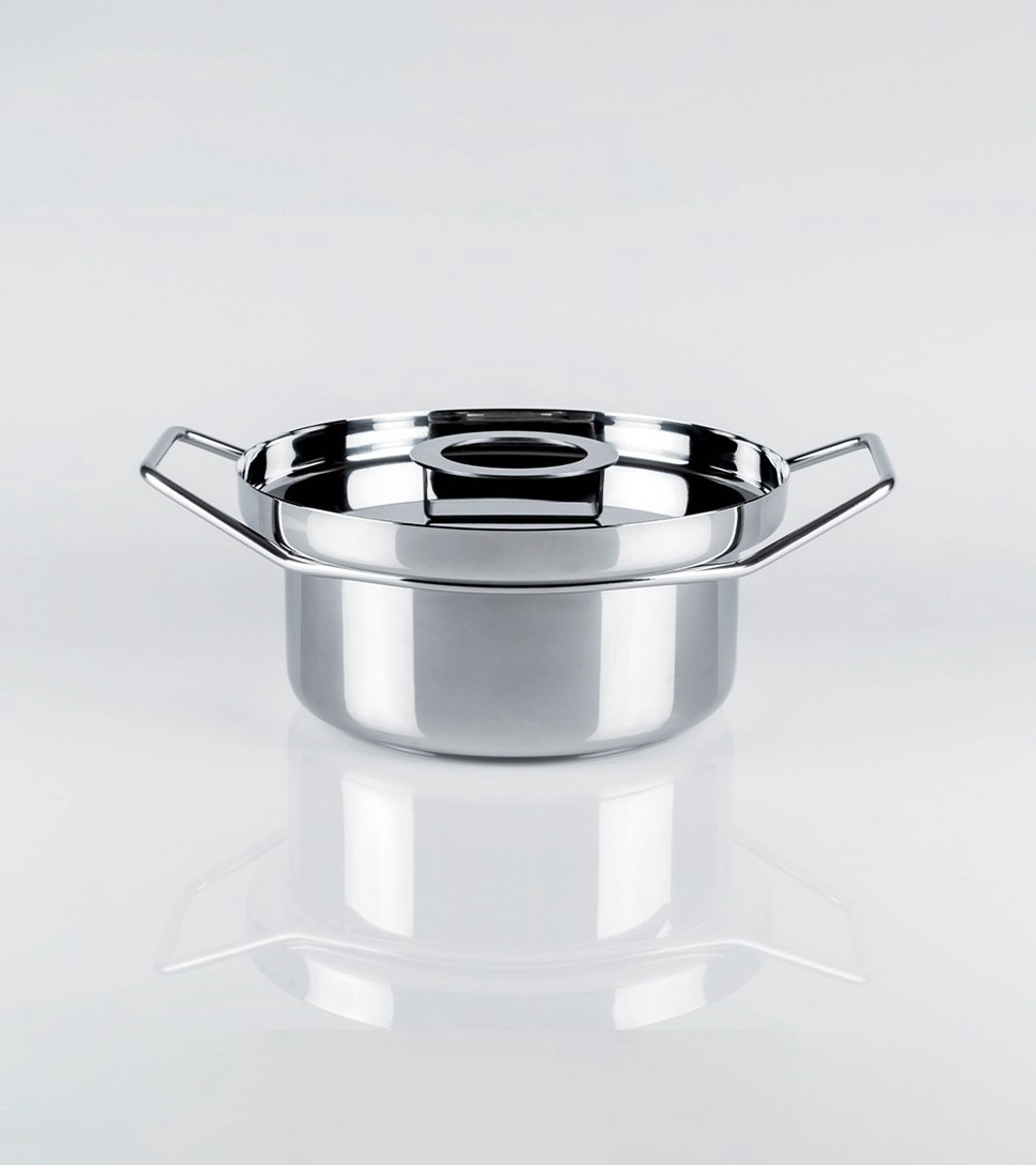 KnIndustrie Back/Up Kookpan Ø26cm RVS - Italiaans Design Serveerpan Inductie