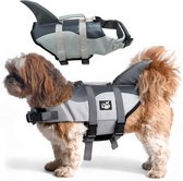 Zwemvest® voor honden HAAI - Maat XL - reddingsvest - zwemondersteuning voor honden