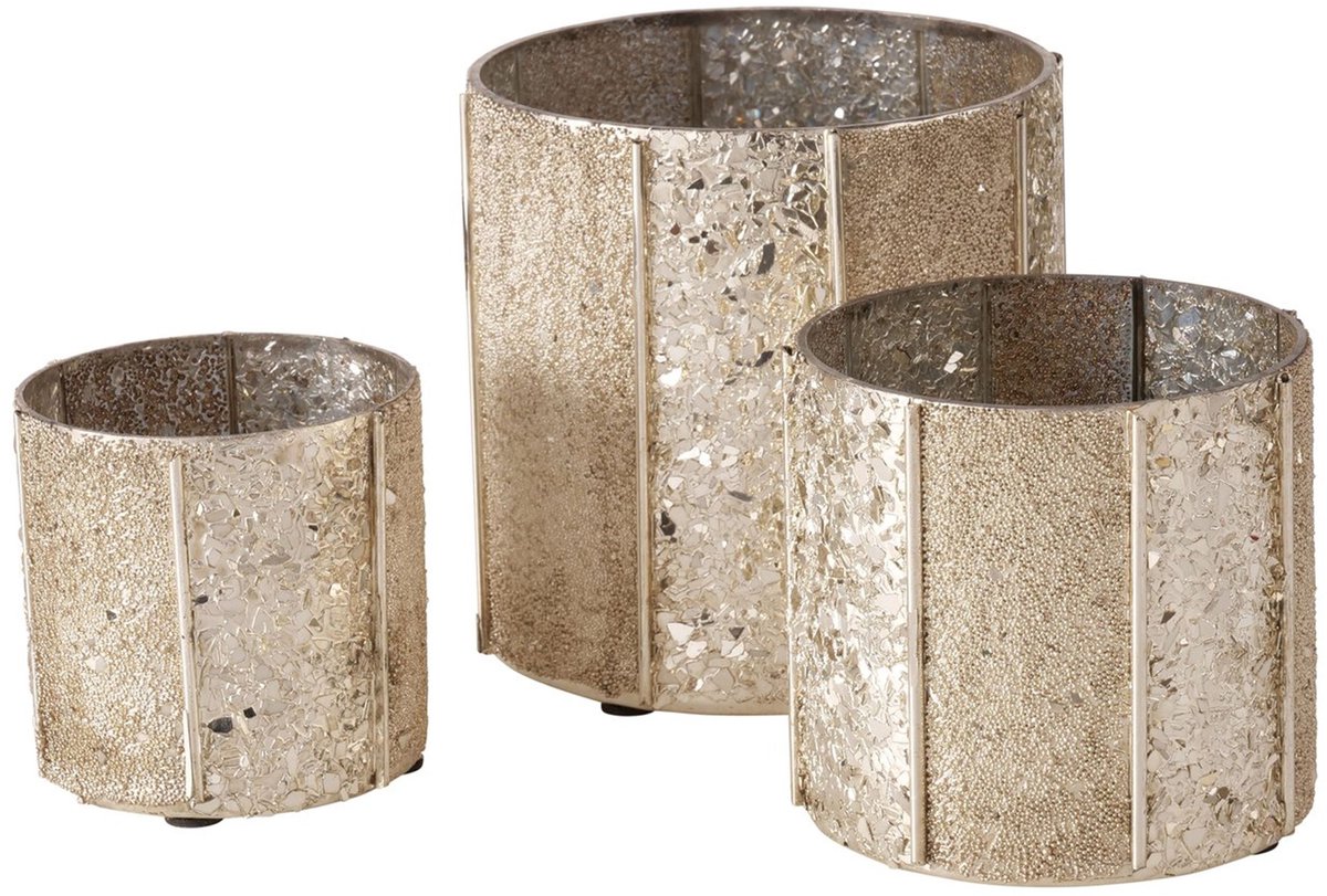 Boltze B./2 3-delige set Belliani lantaarn - 2026736 Beige