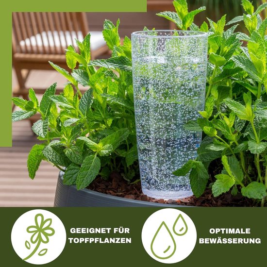 Relaxdays Sfera Irrigazione a Goccia, Olla in Ceramica per Annaffiare