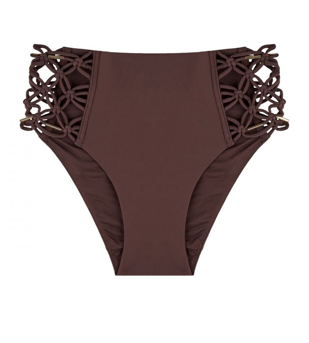 Aubade Gipsy Muse - Bikinislip taille - Maat 40 - Bruin - 2P24