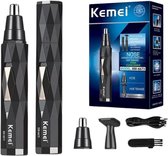 Bol.com Kemei - Neustrimmer - neus oor en wenkbrauw trimmer - 2 in 1 - oplaadbaar aanbieding