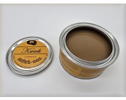 KWIEK antiekwas - LICHTBRUIN - de echte onderhoudswas volgens oudhollands recept - 375 ml - makkelijk in gebruik - meubel - antiek - meubelwas - bijenwas - boenwas - terpentijnwas - De Enige Echte KWIEK was