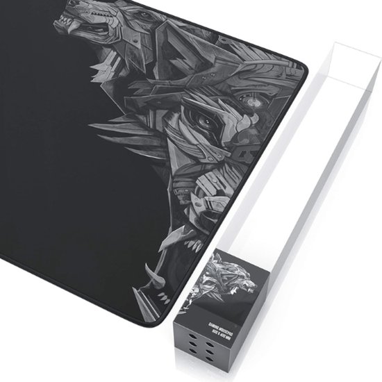 Intelectro XXL Gaming Muismat - Ultieme Precisie en Comfort voor Gamers! - 90x40cm - Antislip Mat - Zwart - Levering Sneller dan Aangegeven!