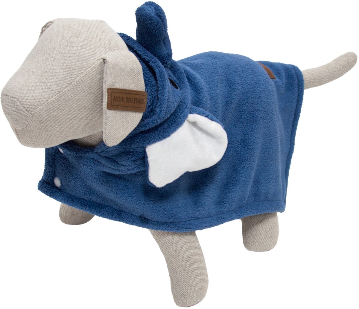 Animal Boulevard Animal Boulevard Honden Badcape Olifant - Hondenverzorging - Blauw Xl