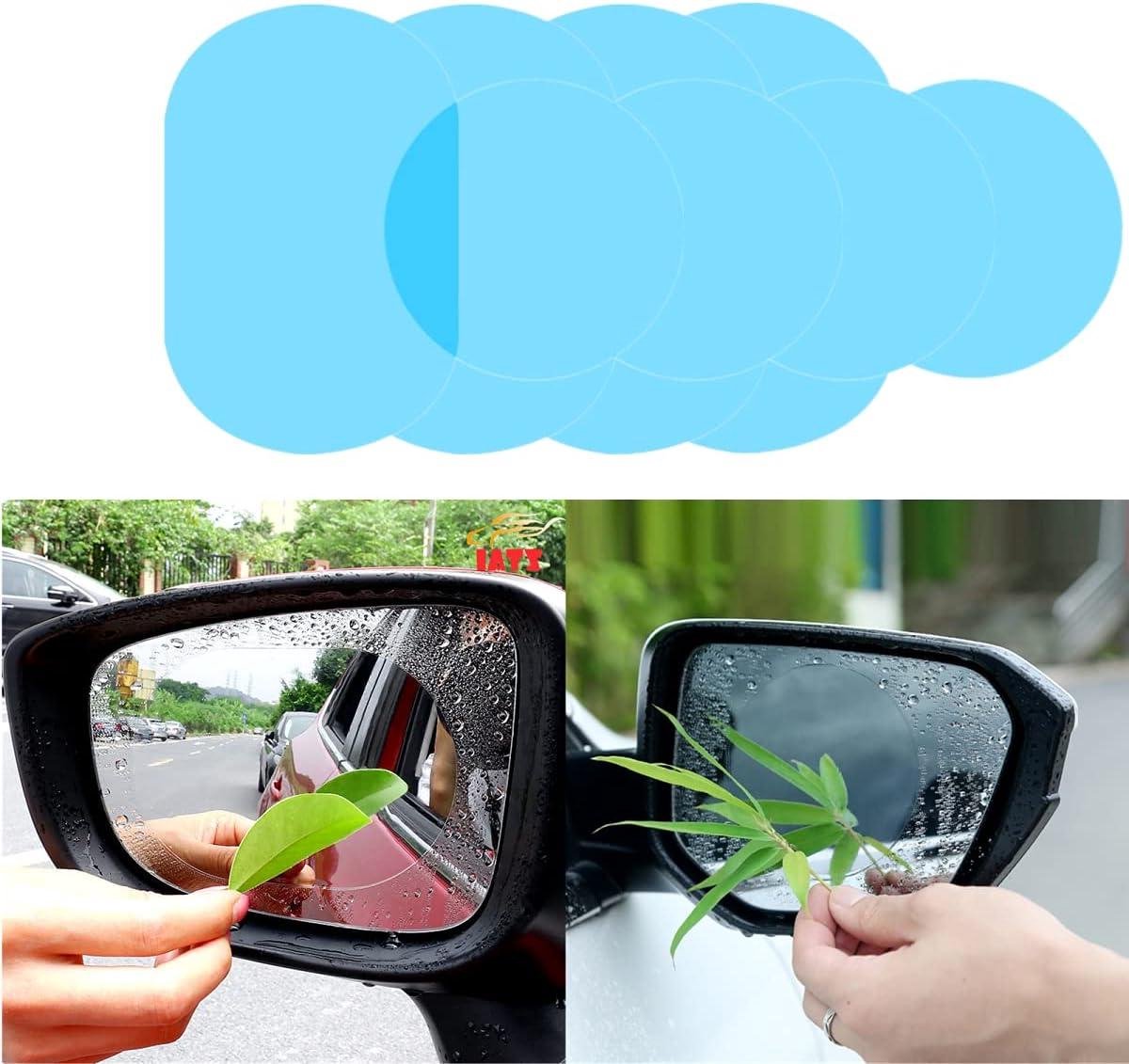 Regenbestendige folie voor auto's, autospiegels en zijruiten - Set van 8 stuks voor auto's, motorfietsen, vrachtwagens en meer