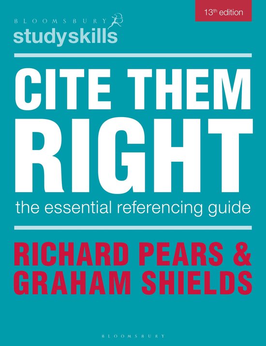Bloomsbury Study Skills - Cite Them Right - cover