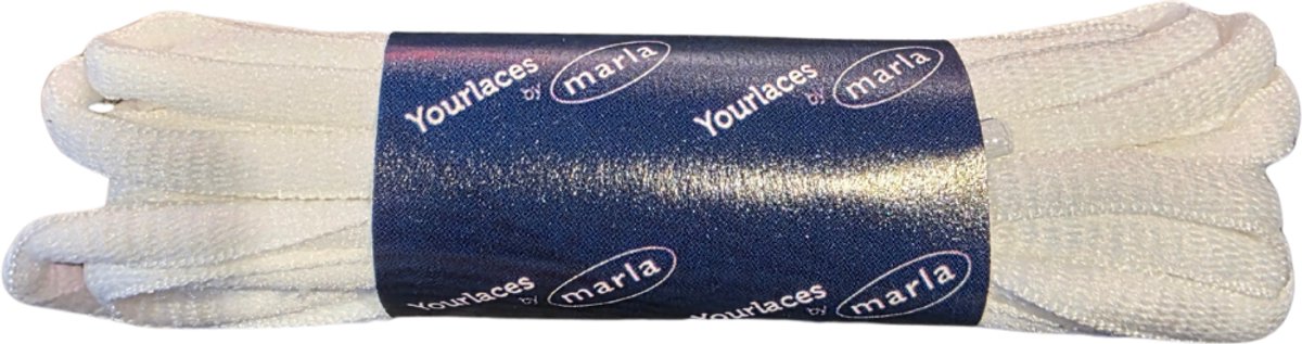 Marla Schoenveters voor Sportschoenen - Tennisschoen Veters - Padelschoen Veters - 130cm - Sportveters Ovaal - Wit