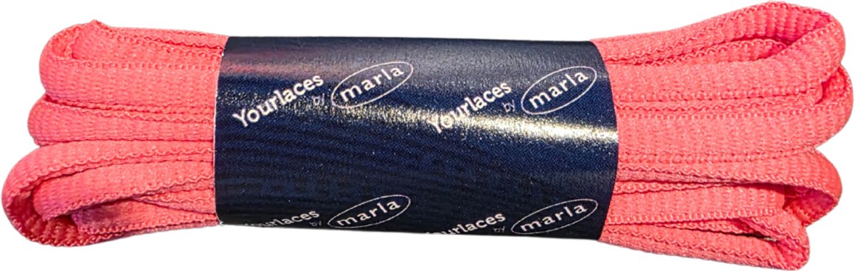 Marla Schoenveters voor Sportschoenen - Tennisschoen Veters - Padelschoen Veters - 130cm - Sportveters Ovaal - NeonRoze
