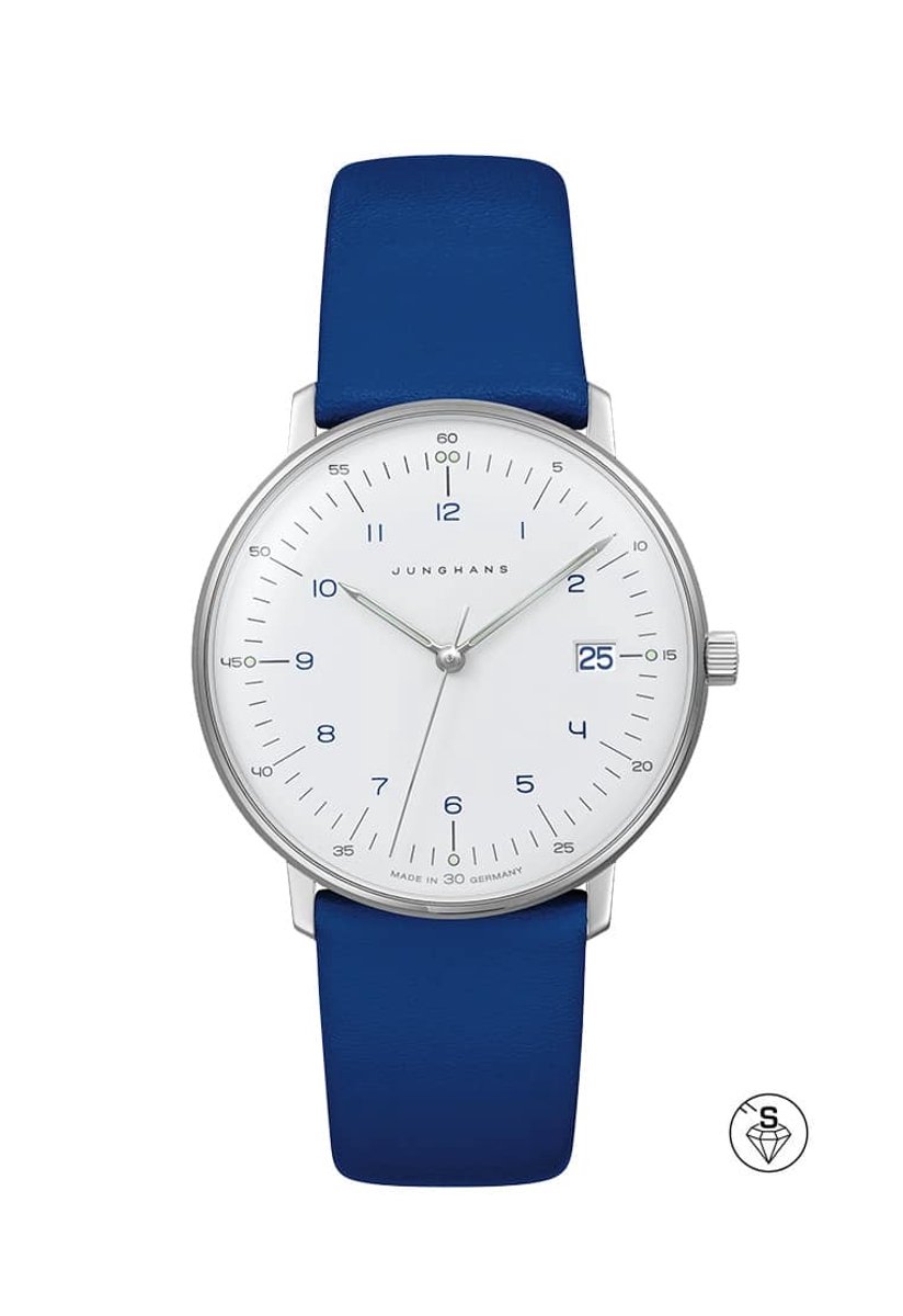 Junghans Max Bill ladies 047-4540.02 - dames horloge - quartz - blauw - luxe - cadeautip