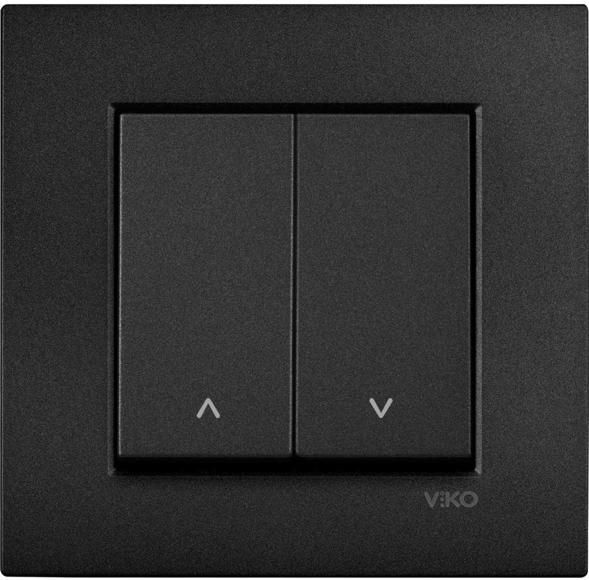 Jaloezieschakelaar(met2knopen)-Panasonic Viko Inbouw Zwart Compleet