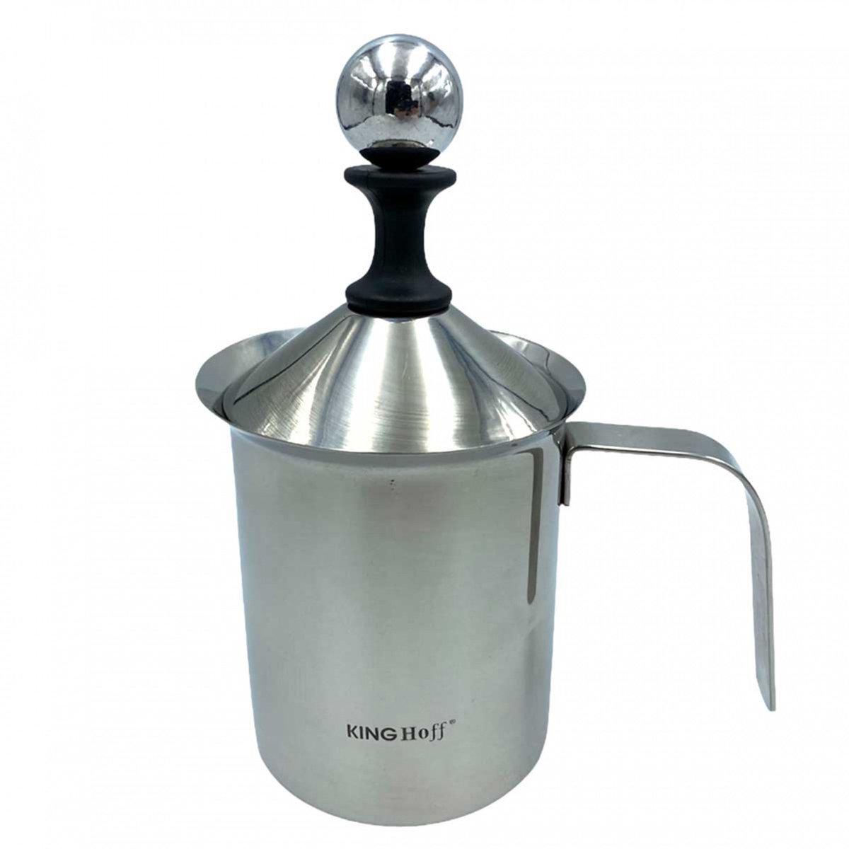 Kinghoff KH-3125 - Melkopschuimer - Handvat - Speciale Randprofiel - 400 ml