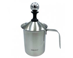 Kinghoff KH-3125 - Melkopschuimer - Handvat - Speciale Randprofiel - 400 ml