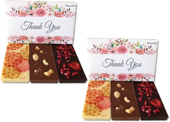 Brievenbus pakketje – Set van 2 chocolade dozen