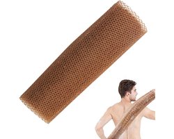 African net sponges-Exfoliërende netstructuur spons - 30X80cm - bruin