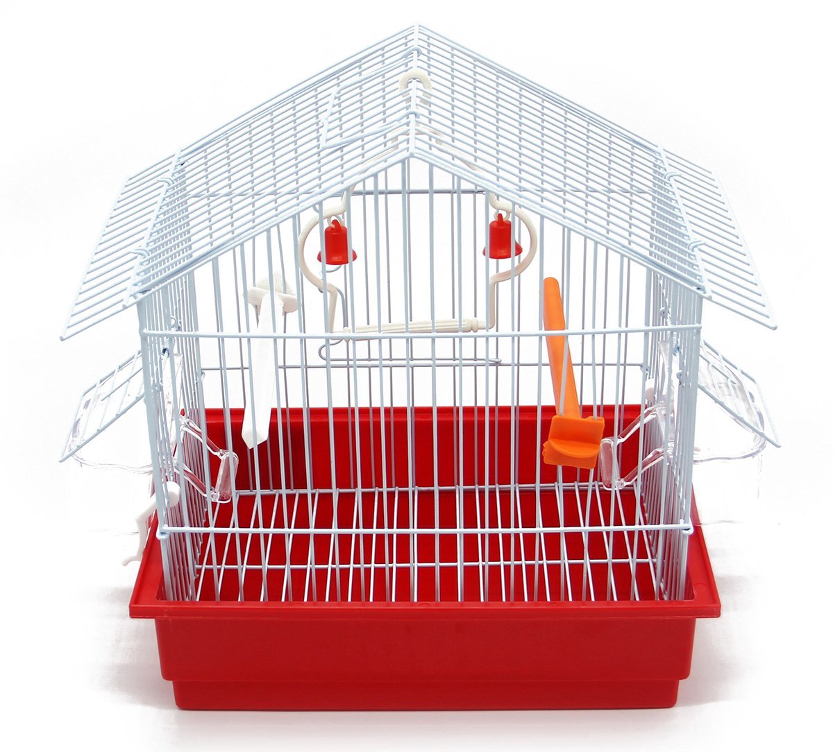 Ibenzoa® Compacte Metalen Vogelkooi met Accessoires voor Comfortabele Vogelverzorging