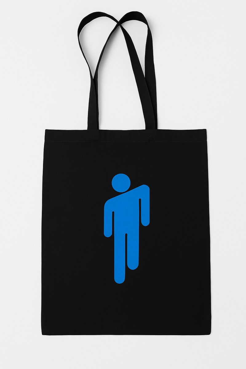 Billie Eilish - Merch - Tote Bag - Katoenen Draagtas - Unisex - Zwart - Billie Eilish merch