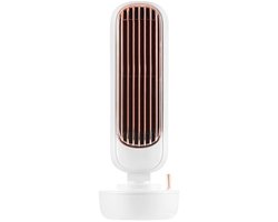 DrPhone CLU3 – Bevochtigende Ventilator Toren – Drie Snelheden – Sproeifunctie – 60 Windgeleidingsbladen – Ruimtebesparend - Wit