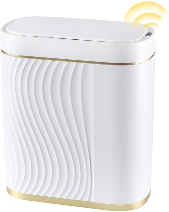 Elpheco sensor prullenbak 5 liter - Wit