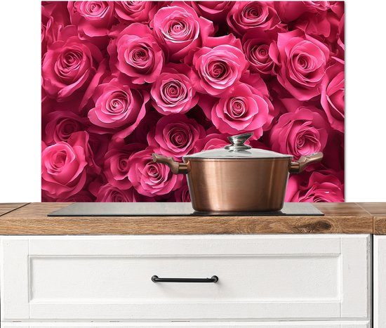 Walarky Kat en kleurrijke bloemen foto ronde kookplaat covers 4-delig fornuis plaat fornuis kookplaat covers voor fornuizen top brander gasfornuis beschermer kookgerei accessoires kookplaat decoratief