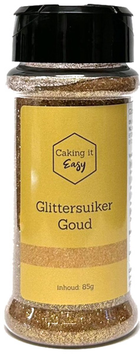 Caking it Easy® - Glittersuiker Goud- Eetbare Glitter Suiker 85 gr
