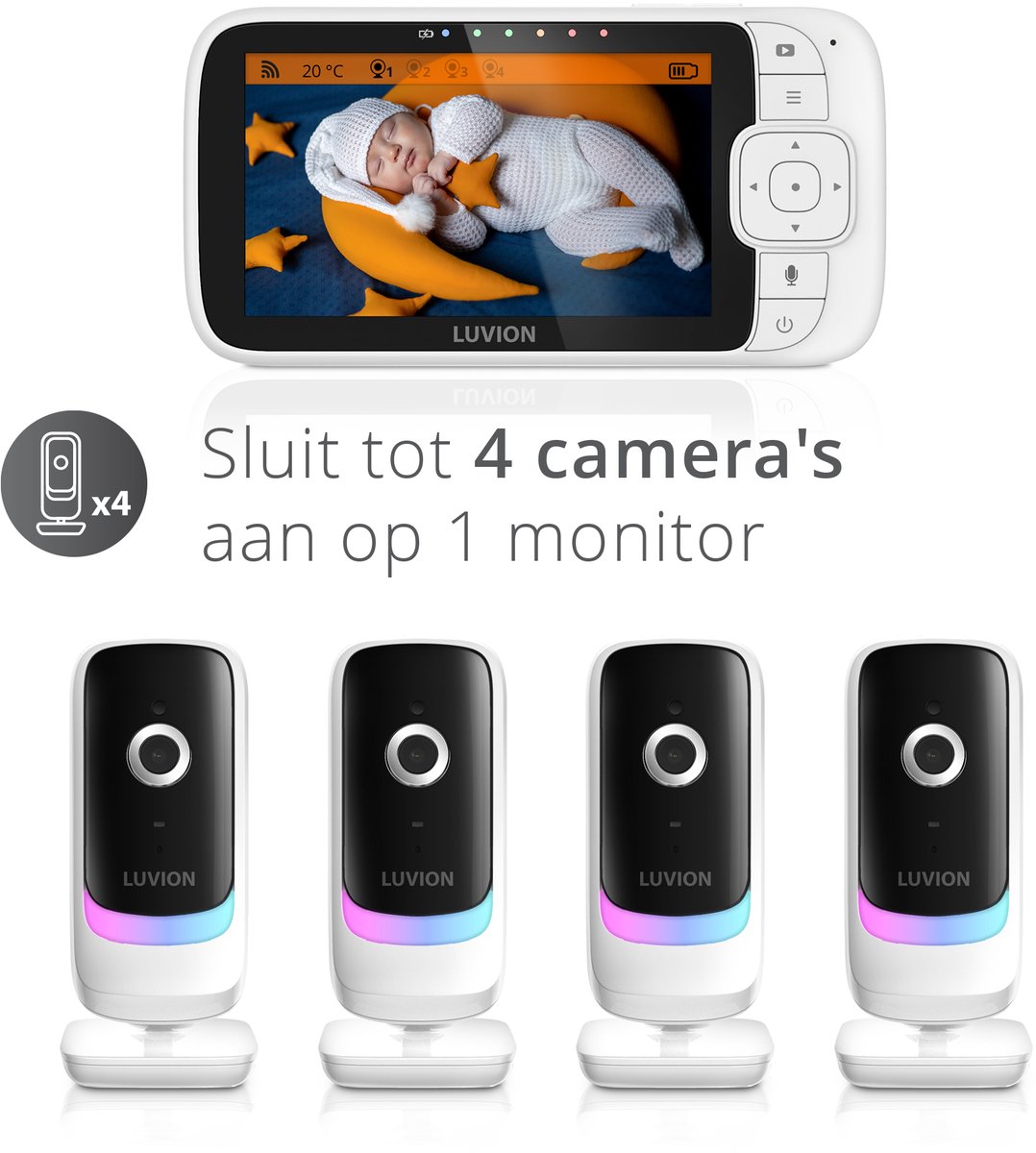 LUVION Essential Connect - Babyfoon met Camera én App thumbnail 5