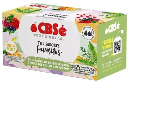 Yerba Mate CBSé – Theezakjes fruit mix 25stuks