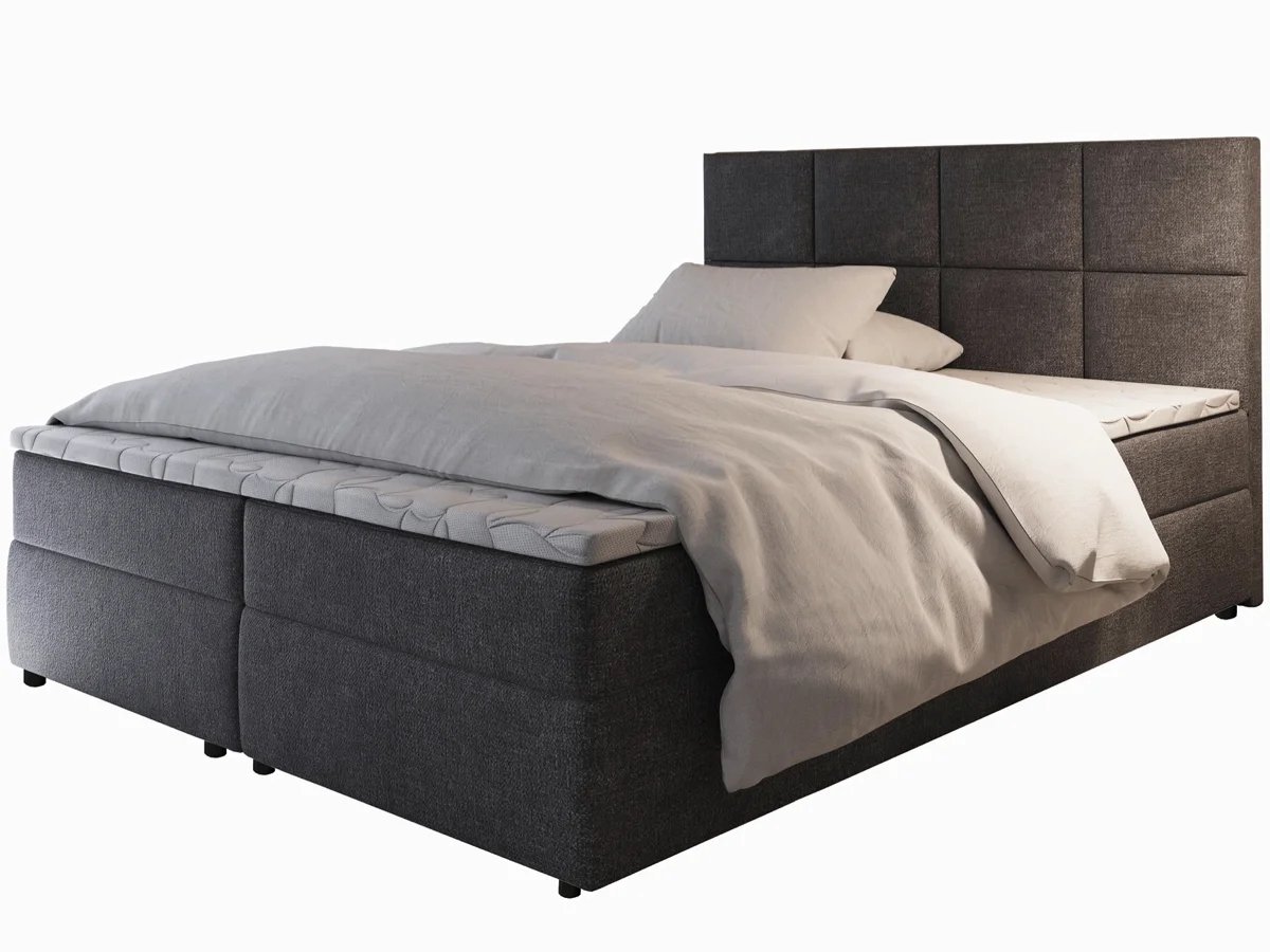 Urban Opbergboxspring - 140x200 - Tweepersoons Bed Met Opbergruimte - Met Koudschuim topper 4CM