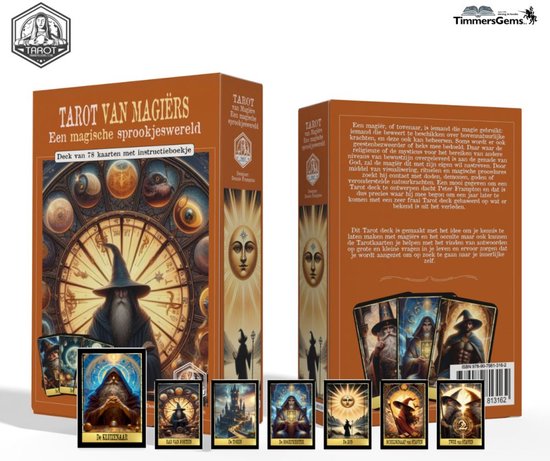 Tarot van Magiërs - Een magische sprookjeswereld - Deck van 78 tarotkaarten met instructieboekje