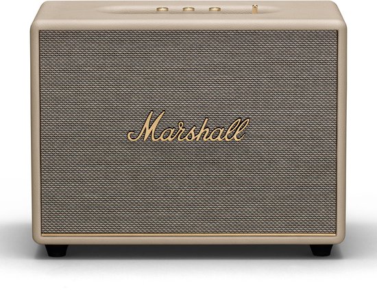 Marshall Woburn III Bluetooth speaker crème, krachtige 3-weg luidspreker met diepe bas en helder geluid