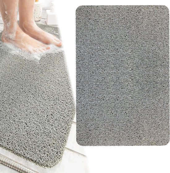 GLODI GOODS® Antislip badmat douchemat 40x60 cm - voor in de douche of bad – antislipmat waterdoorlatend – GRIJS
