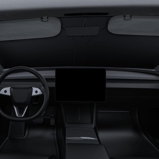 Zonnescherm Auto-Houd het voertuig koel-140x80CM-Zonnescherm voor SUV / kleine auto's / sedans van Merkloos — afbeelding 2