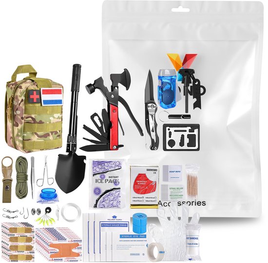 Kit de Survie SCK CW3 avec Boussole et Allume-feu - Essentiel pour l'Aventure