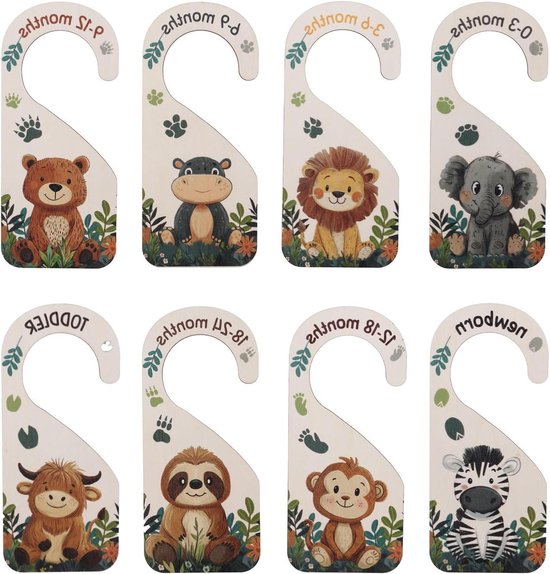 Handige maathangers voor in de kast van je baby/kindje Handige maathangers voor in de kast van je baby/kindje