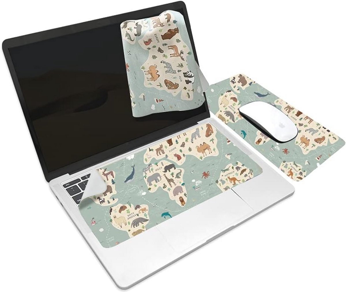 Multifunctionele 3-in-1 Muismat en Toetsenbordmat voor Laptop