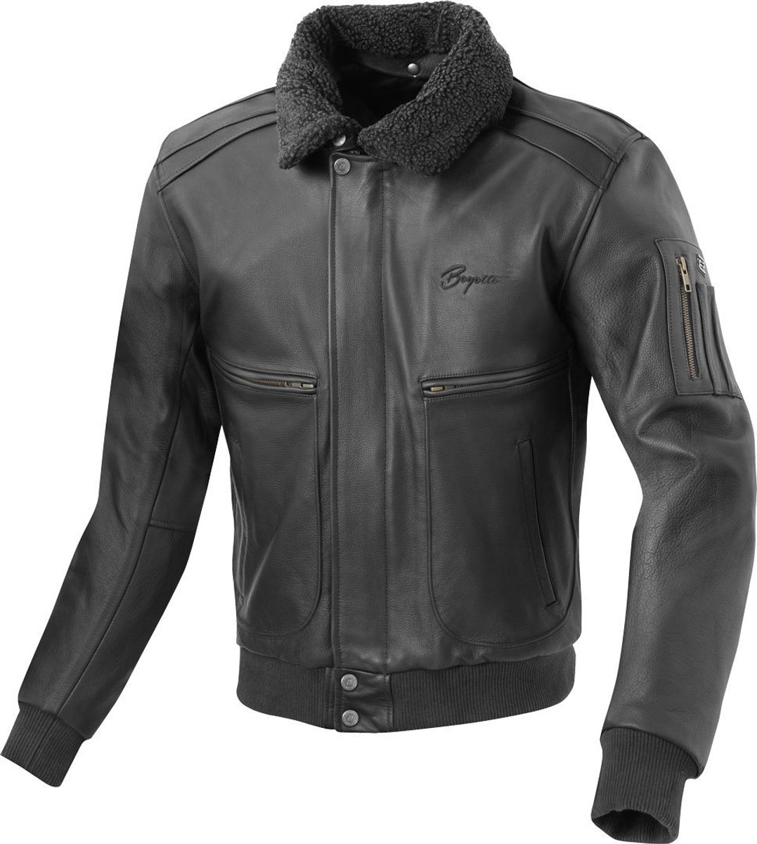 Bogotto Aviator Zwart Leren Motorjas - Jas