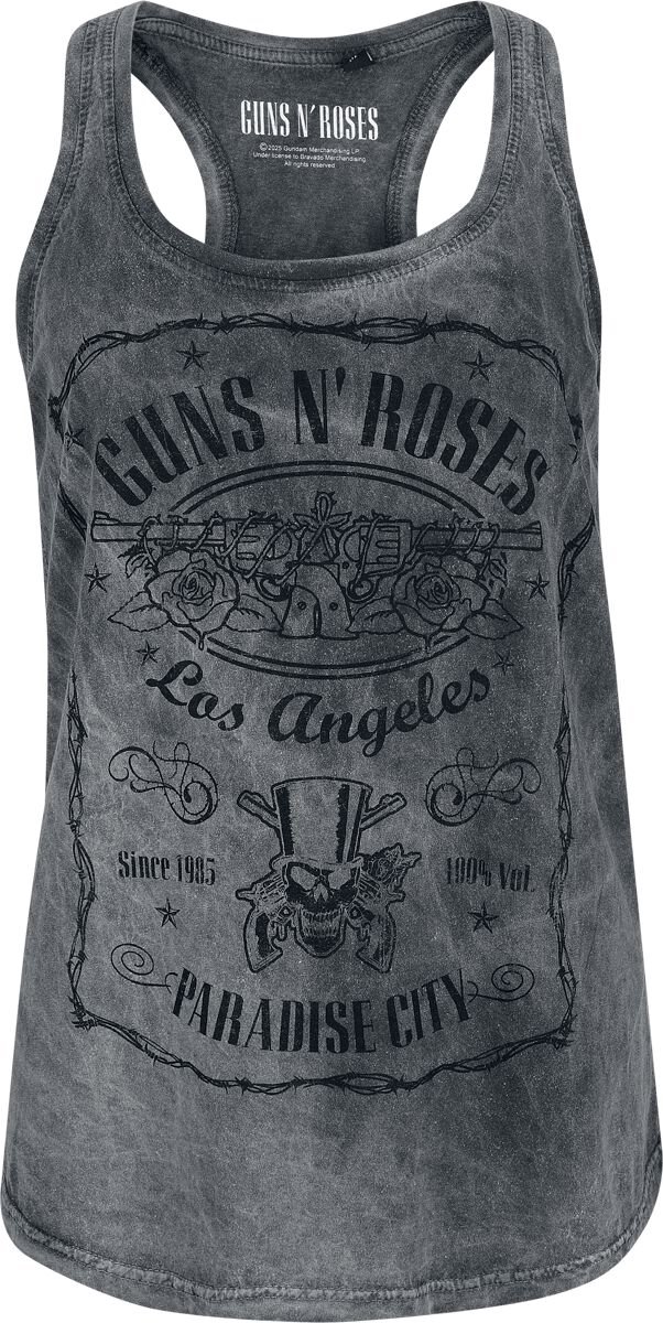 Guns N' Roses Paradise City Dames Top - grijs - S