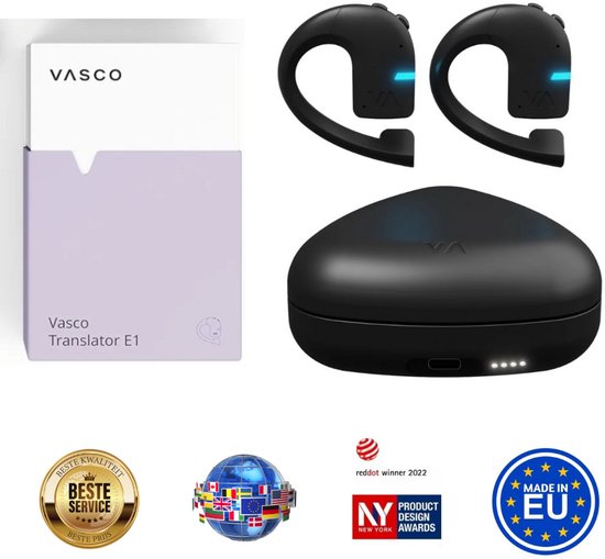 Vasco Translator E1 - Vertaler oordopjes met meer dan 50 - Vasco - €349,00