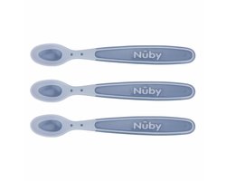 Nuby - Warmtegevoelige babylepels - Kleur niet zelf te kiezen - 3St