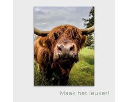 Tuinposter Highlander Neus - Posters voor in de tuin - Tuindecoratie - Tuinposter - 50 x 70 cm